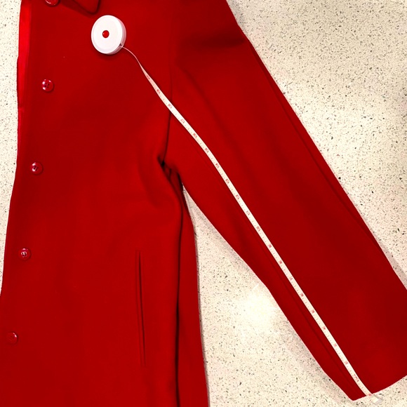 Harvé Benard Red Coat - %100 Wool - Picture 3 of 15